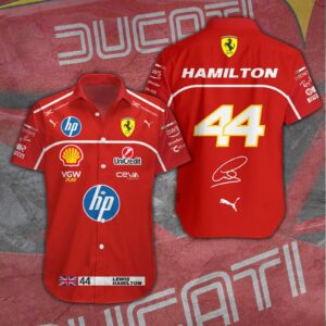 Scuderia Ferrari x Lewis Hamilton Short Sleeve Dress Shirt